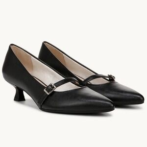 LifeStride Madelyn Black Mary Jane Kitten Heel Pump Shoes Sz 10W New